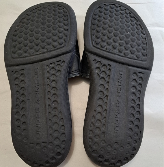 Under Armour Women's Ignite Black Slides Size 9 - Picture 8 of 10